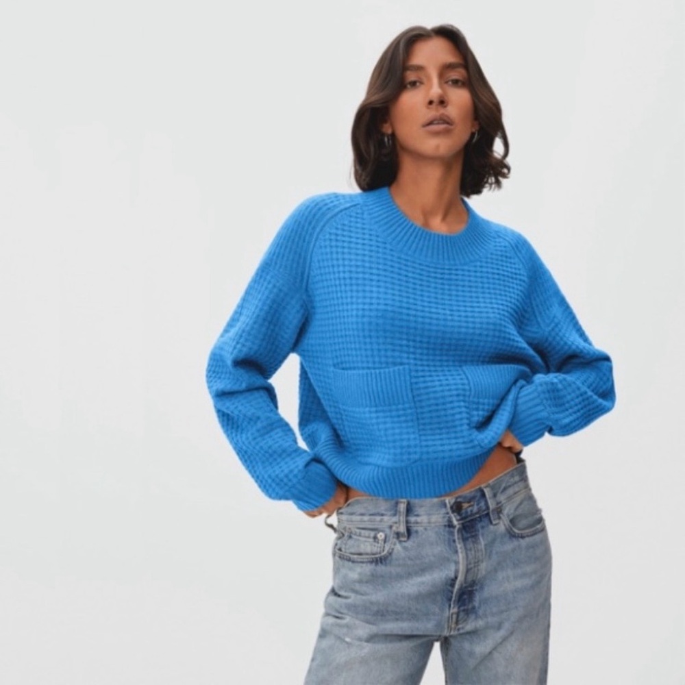 Everlane ReCashmere Belgian Waffle Pocket Pullover